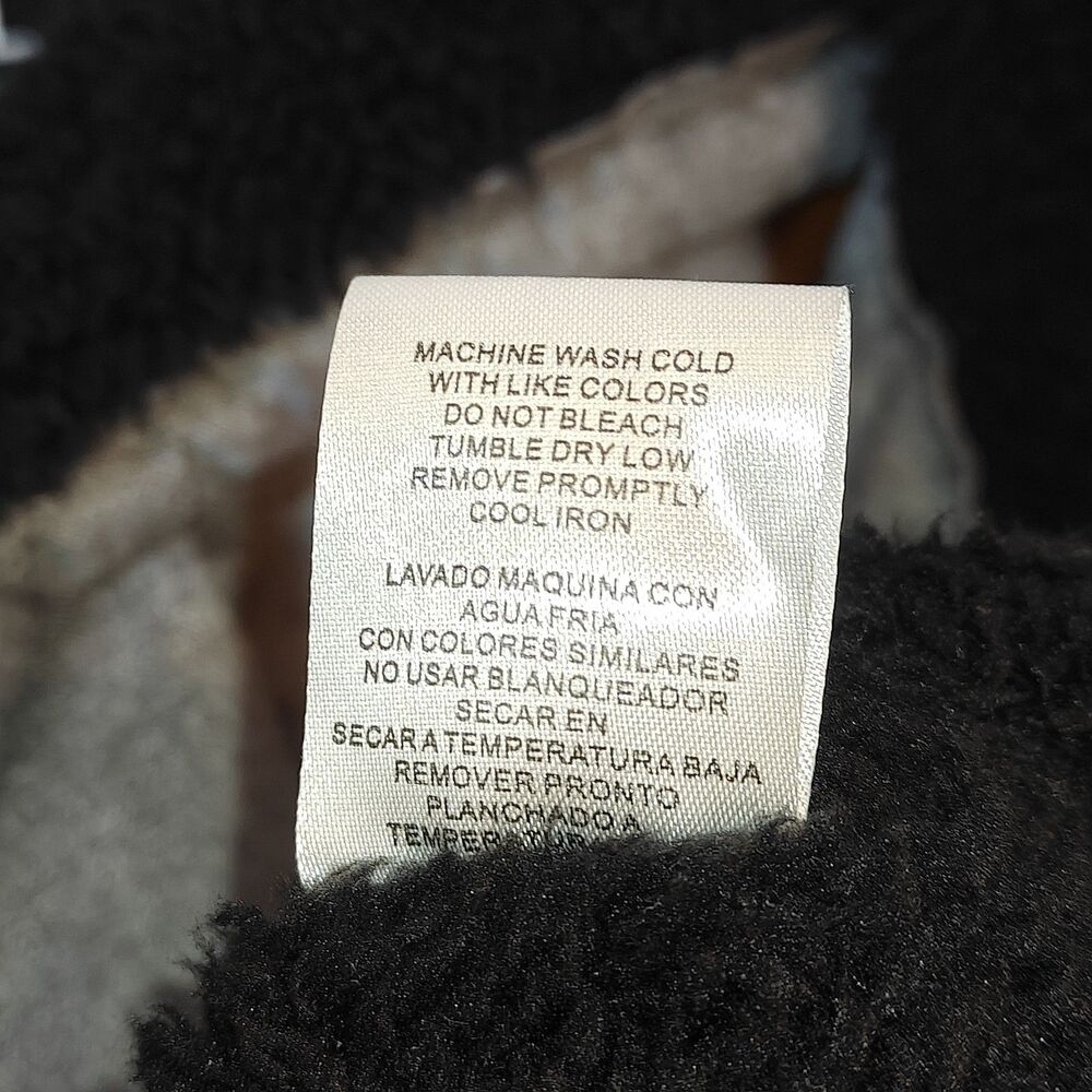 EUC Mens Winston Faux Fur Lined Vest Size 3XL Full Zip Front Pockets Gray & Blue - Picture 7 of 9